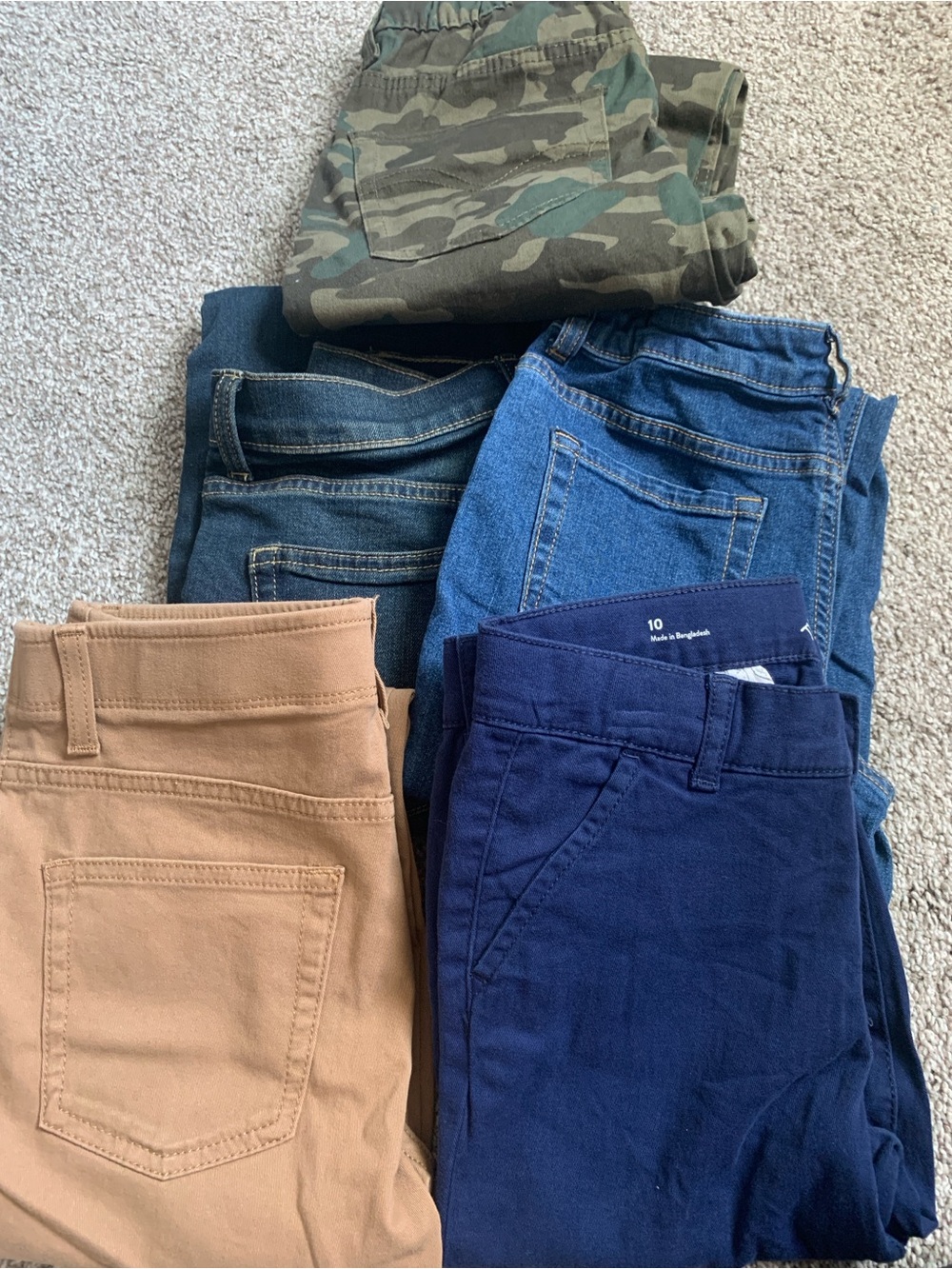 Boys size 10 jeans pants bundle of (5) pairs